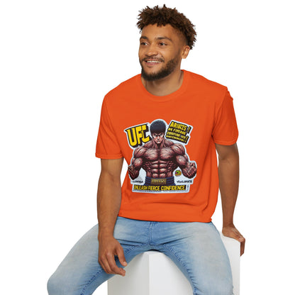 UFC T Shirt | Unleash Fierce Confidence | Motivational UFC Tee with Baki Anime Elements