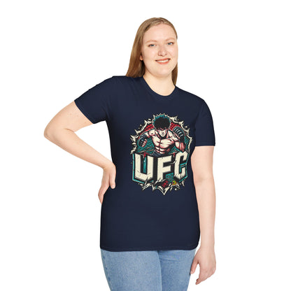 Michael Myers inspired design - UFC T Shirt | Motivational UFC Tee Shirts | Unleash Fierce Confidence for Gym - bold design. spooky season t-shirt with unique flair. Order yours now and stand out with this exclusive piece!