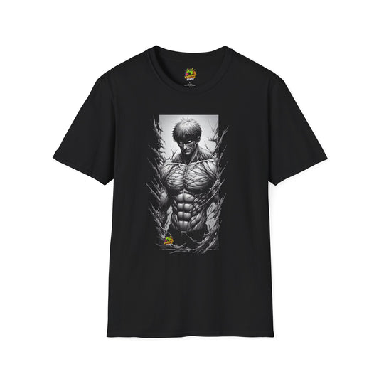 UFC T Shirt | Unleash Fierce Confidence | UFC Tee with Baki Anime Strength for Fitness Enthusiasts - High Quality Image