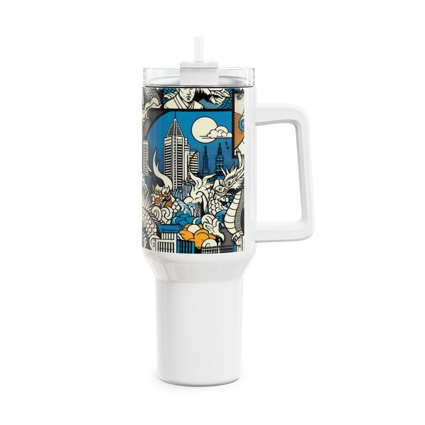 Colorful - Stanley cup | Geeky Cartoon Tumbler for Anime Fans | Colorful Drinkware - custom-made. perfect gift idea. Order yours now and stand out with this exclusive piece!