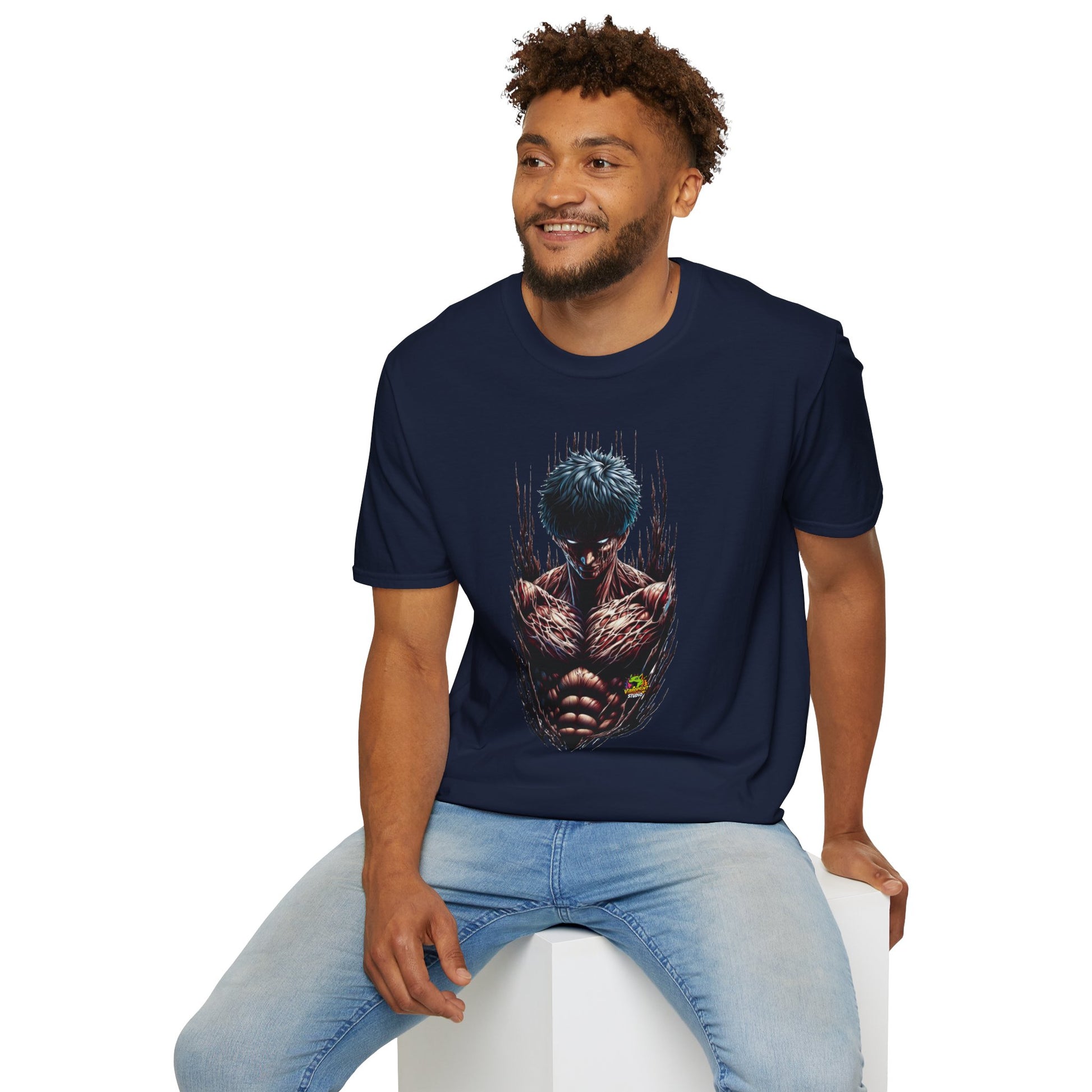 product - UFC T Shirt | Unleash Fierce Confidence | Motivational UFC Tee with Baki Anime Strength for Gym Lovers - premium material. perfect gift idea. Order yours now and stand out with this exclusive piece!