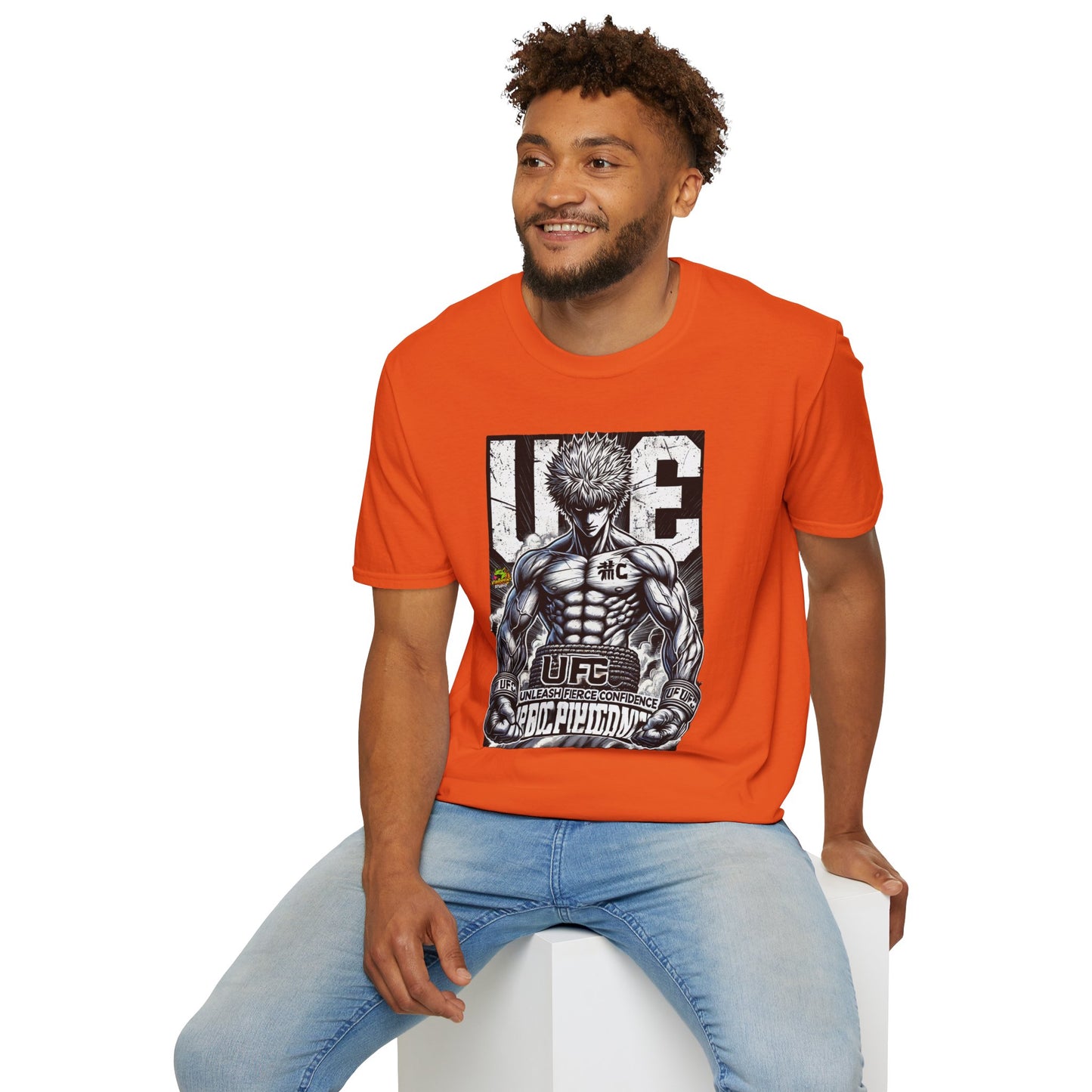 UFC T Shirt | Unleash Fierce Confidence | Motivational UFC Tee with Baki Anime T-Shirt design