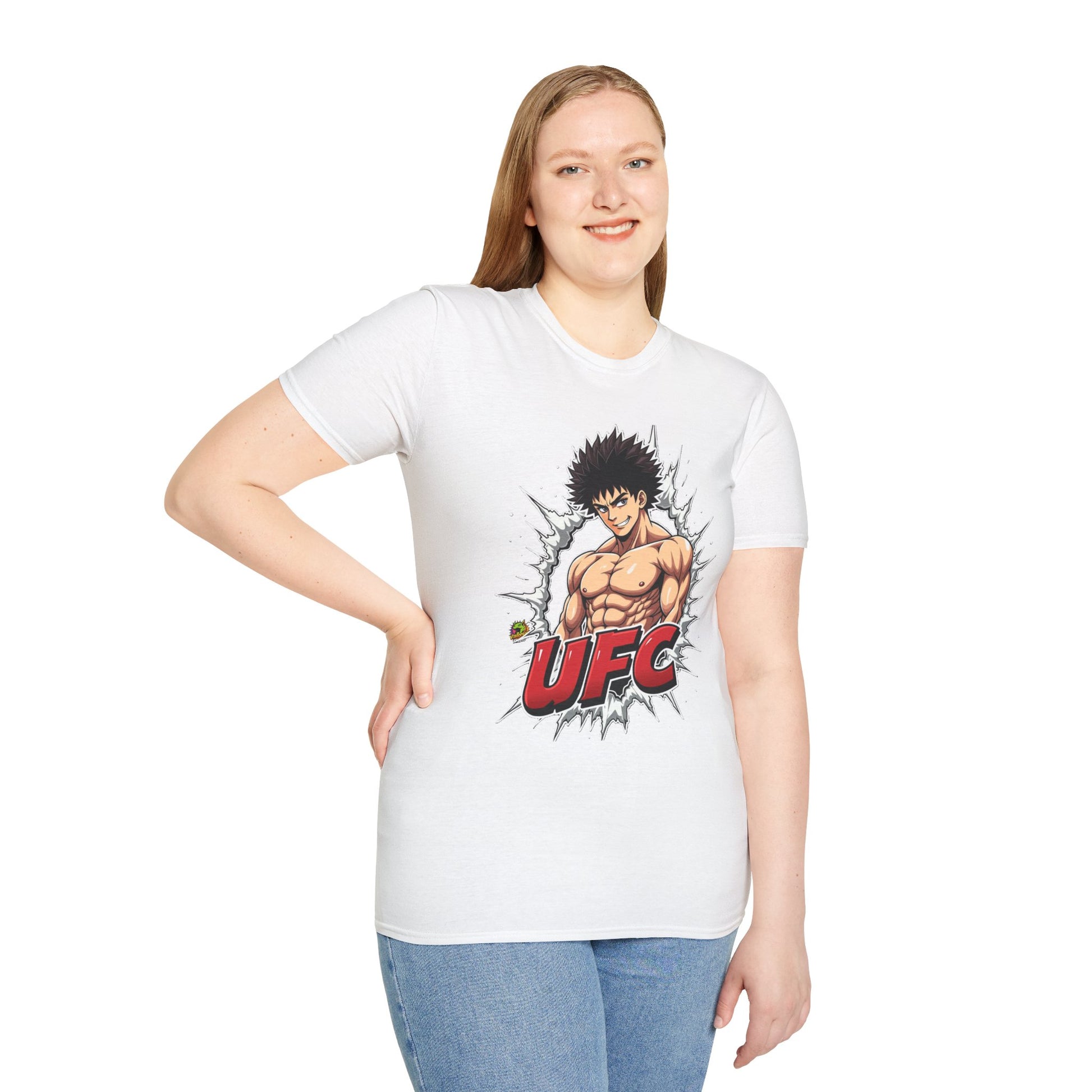 Unleash - UFC T Shirt | Unleash Fierce Confidence | Motivational UFC Tee with Baki Anime Elements - premium material. limited stock. Order yours now and stand out with this exclusive piece!