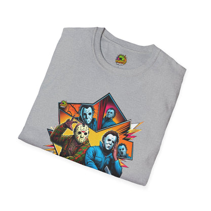 | - Jason Voorhees & Michael Myers Shirt | Funny Halloween Horror Tee - custom-made. limited stock. Order yours now and stand out with this exclusive piece!