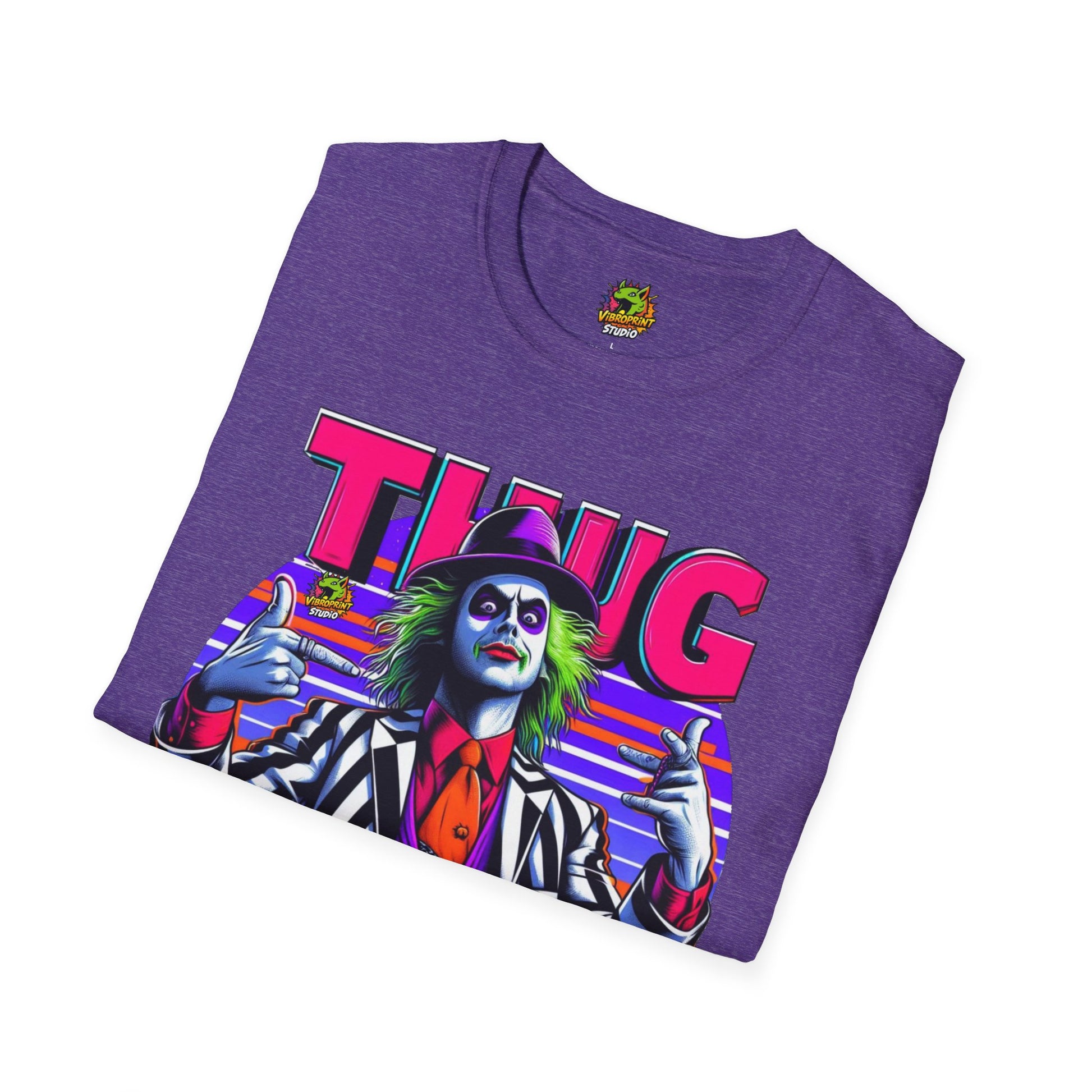 Thug - Beetlejuice Shirt | Thug Life Graphic Shirt | Funny Halloween Beetlejuice Tee - custom-made. limited stock. Order yours now and stand out with this exclusive piece!