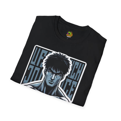 spooky season fashion - UFC T Shirt | Unleash Fierce Confidence | UFC Tee with Baki Anime T Shirt for motivation Inspiration - trending style. unique graphic tee featuring iconic horror characters. Order yours now and stand out with this exclusive piece!