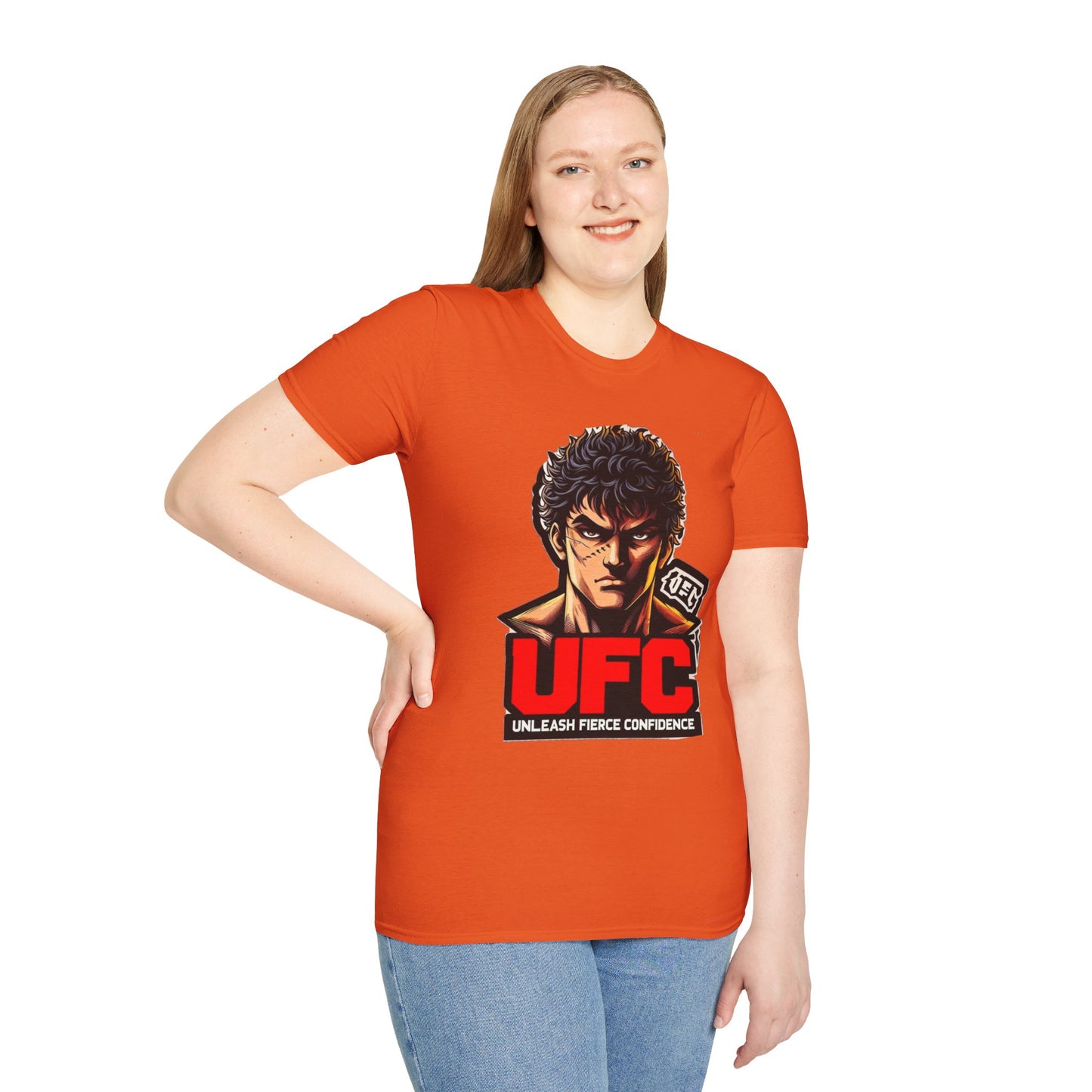 UFC T Shirt | Unleash Fierce Confidence | Motivational UFC Tee with Baki Anime Elements