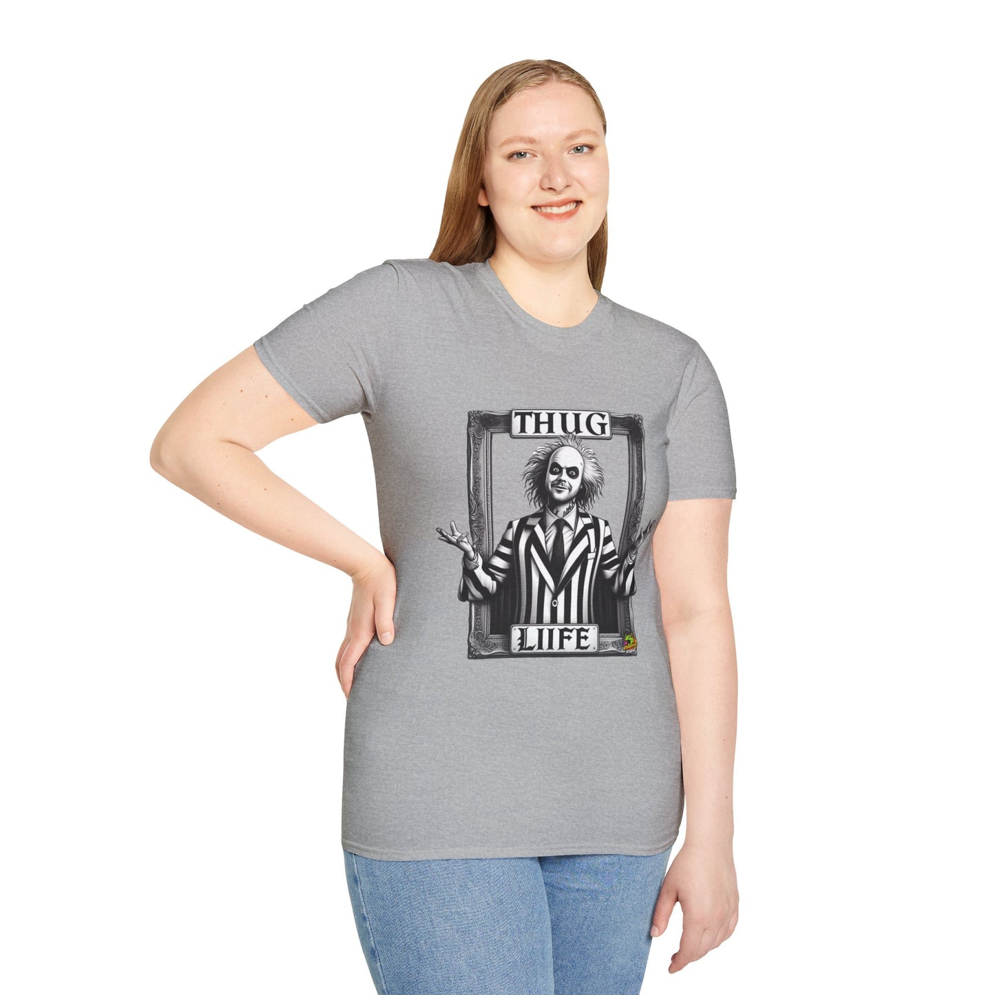 exclusive - Beetlejuice Shirt | Thug Life Halloween T-Shirt | Beetlejuice Costume Tee with Attitude - premium material. limited stock. Order yours now and stand out with this exclusive piece!