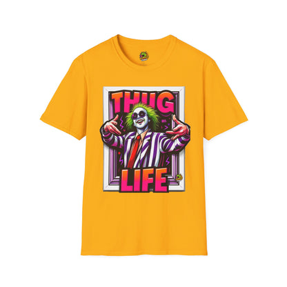 Tee - Beetlejuice Shirt | Spooky Thug Life Tee | Beetlejuice Graphic T-Shirt for Halloween - custom-made. perfect gift idea. Order yours now and stand out with this exclusive piece!