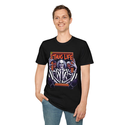 T-Shirt - Beetlejuice Shirt | Thug Life Graphic Tee | Funny Halloween Beetlejuice T-Shirt - premium material. limited stock. Order yours now and stand out with this exclusive piece!