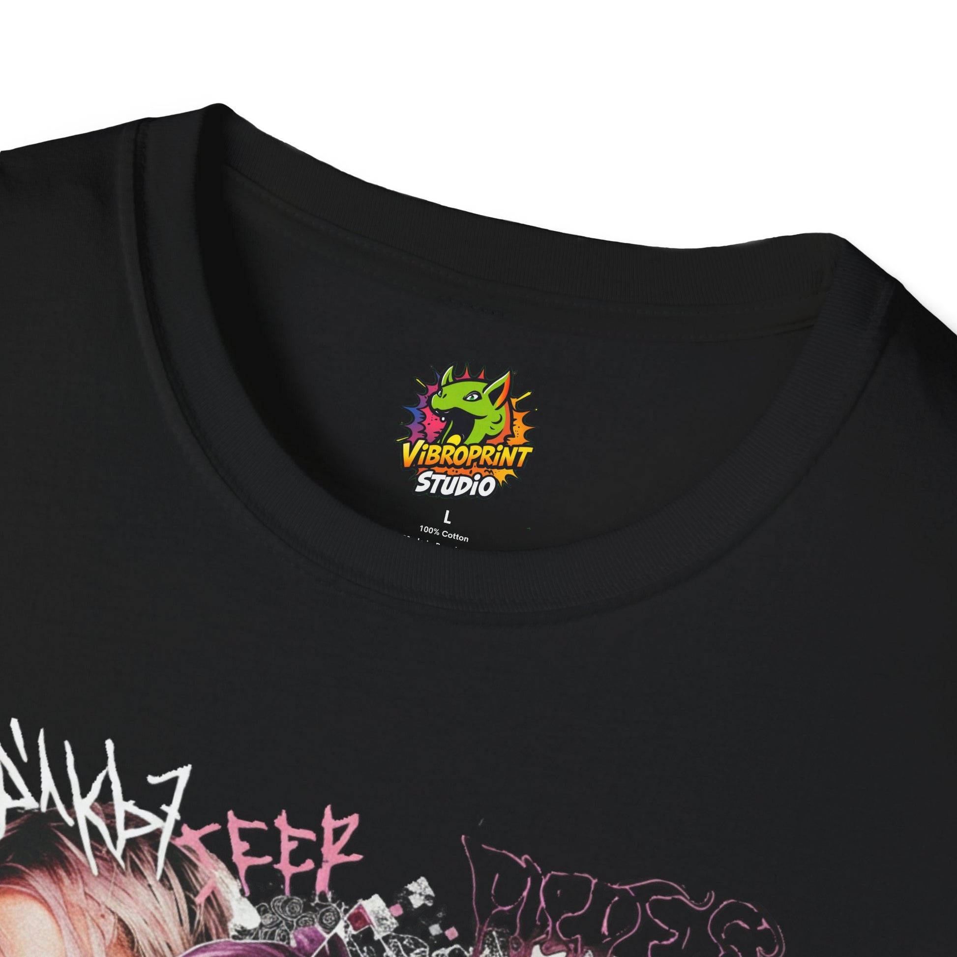 Lil Peep Graphic T-Shirt - Vibroprint Design Close-up