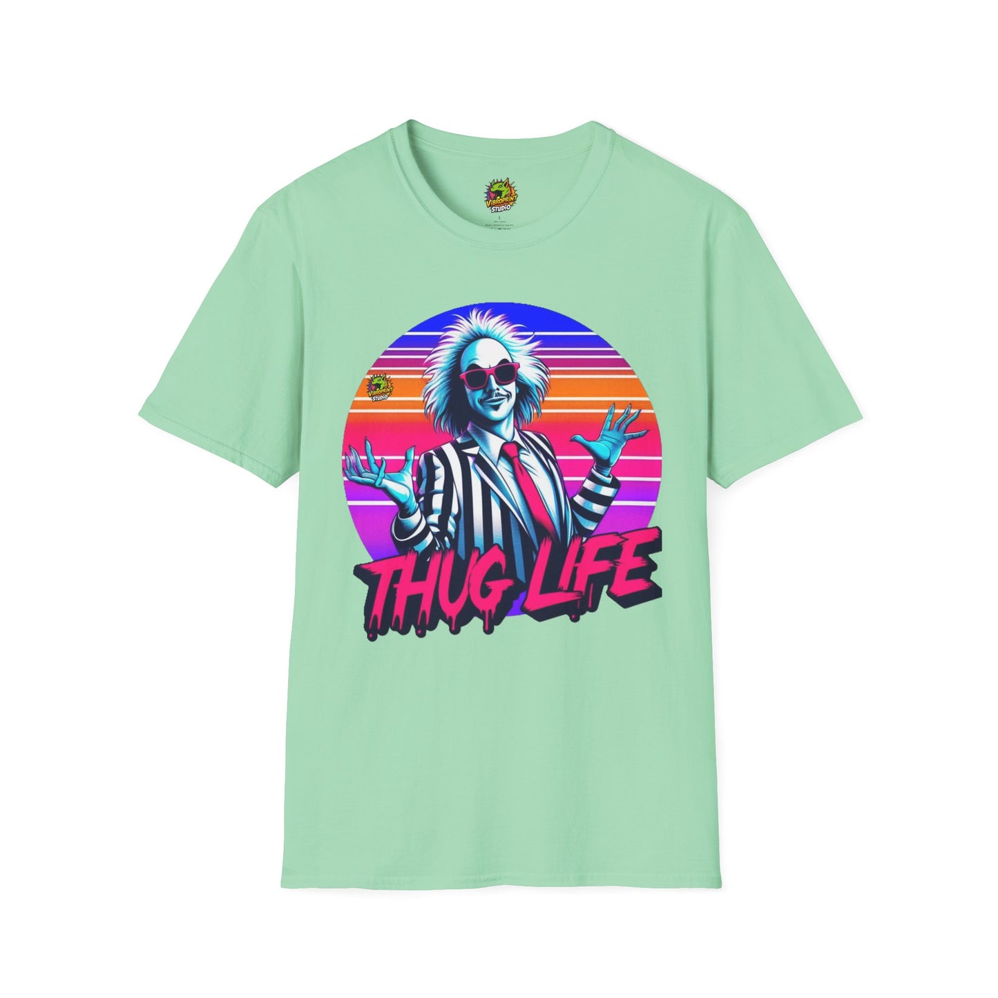 Tee - Beetlejuice Shirt | Thug Life Halloween Tee | Classic Beetlejuice Graphic Shirt - premium material. limited stock. Order yours now and stand out with this exclusive piece!