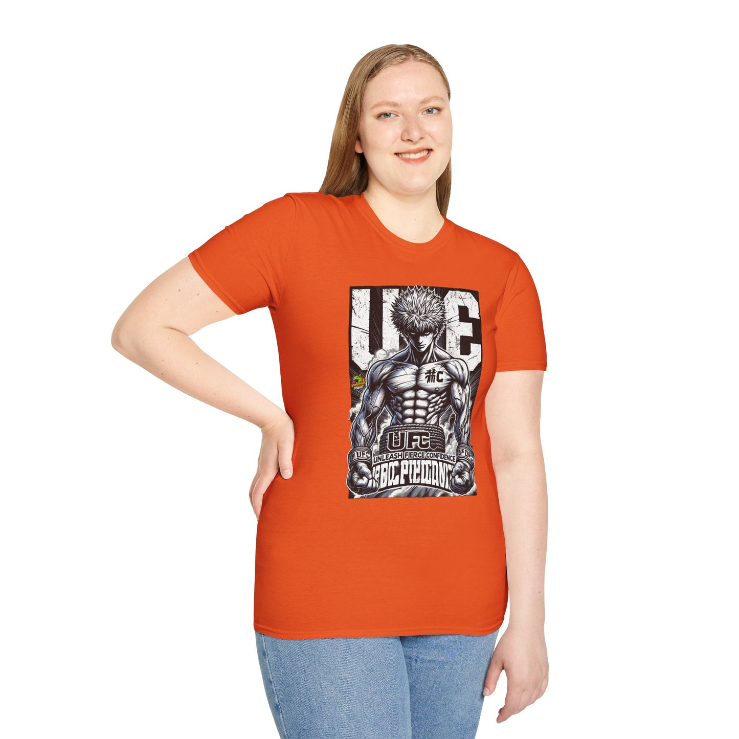 UFC T Shirt | Unleash Fierce Confidence | Motivational UFC Tee with Baki Anime T-Shirt design