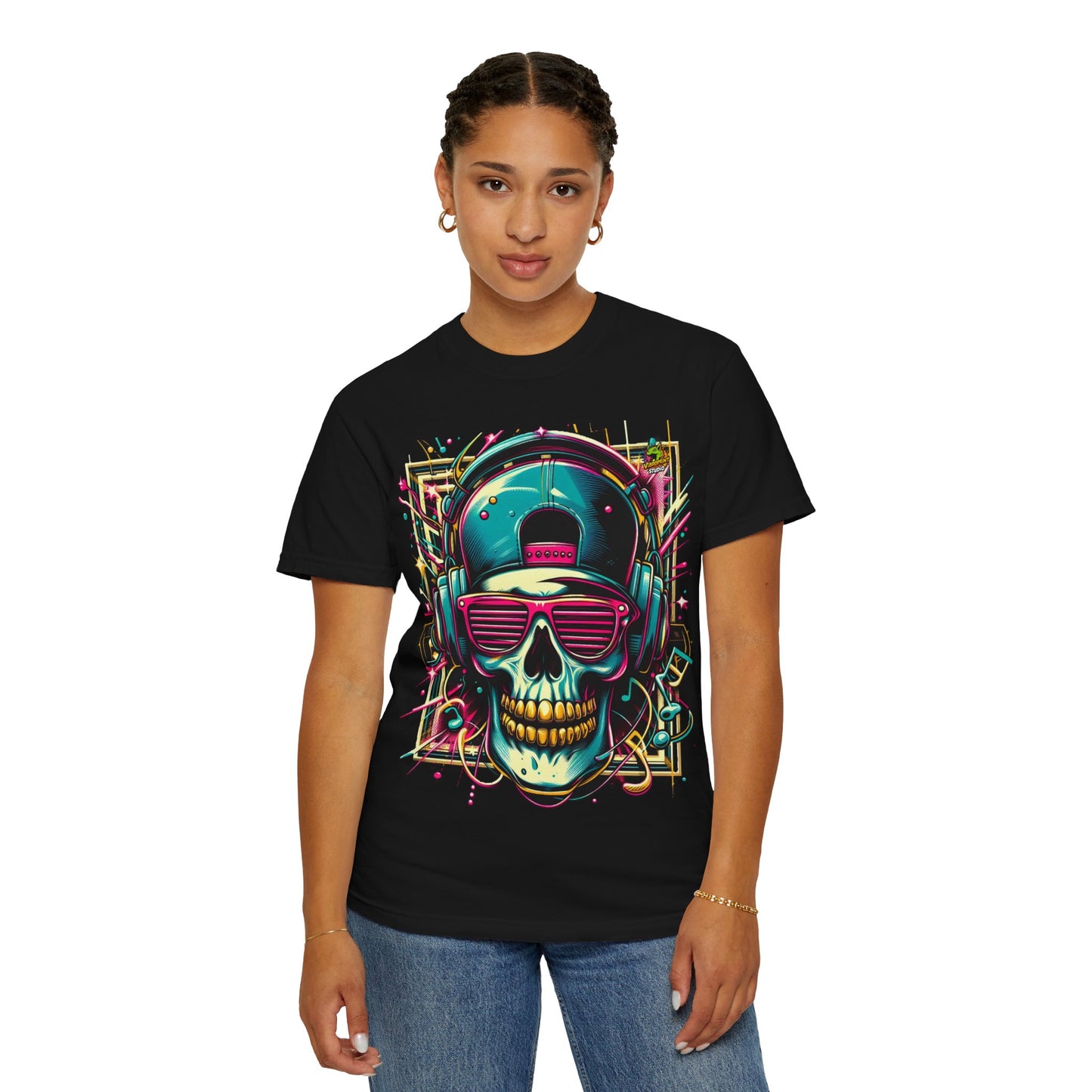 T-Shirt - Abstract Neon Graffiti Rapper Merch | Bold Street Art Explosion T-Shirt - premium material. limited stock. Order yours now and stand out with this exclusive piece!