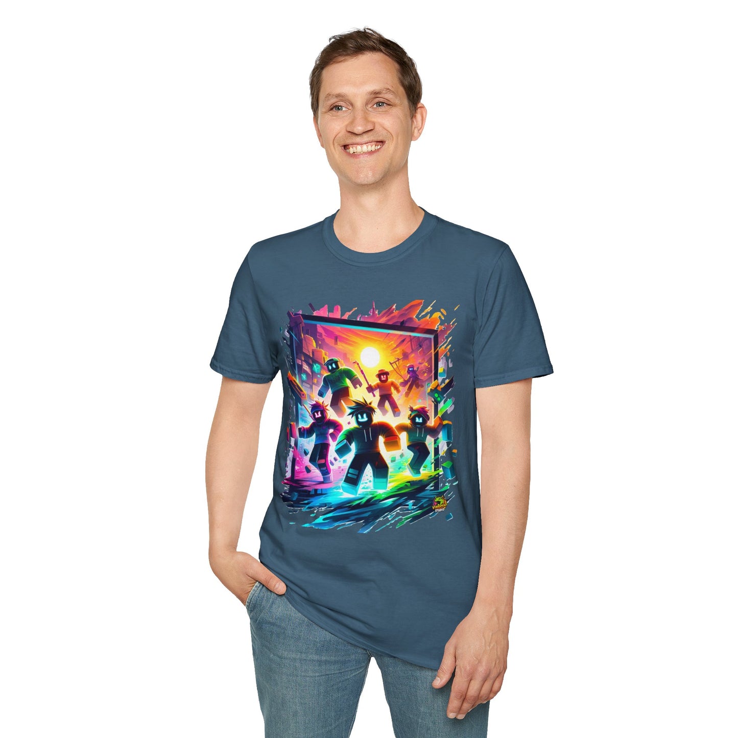 Roblox Adventure T-Shirt for Boys & Girls | Roblox Graphic Tee | Roblox Kids Clothing | Great Roblox Gift