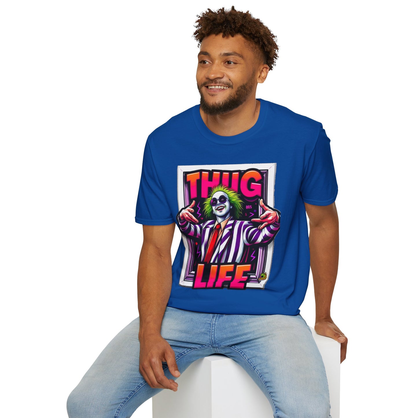 high-quality - Beetlejuice Shirt | Spooky Thug Life Tee | Beetlejuice Graphic T-Shirt for Halloween - premium material. limited stock. Order yours now and stand out with this exclusive piece!