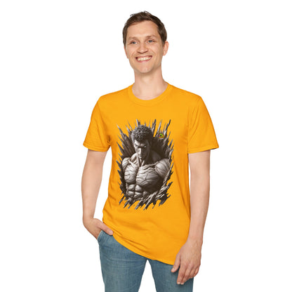 UFC T Shirt | Unleash Fierce Confidence | UFC Tee with Baki Anime Elements for Fitness Enthusiasts