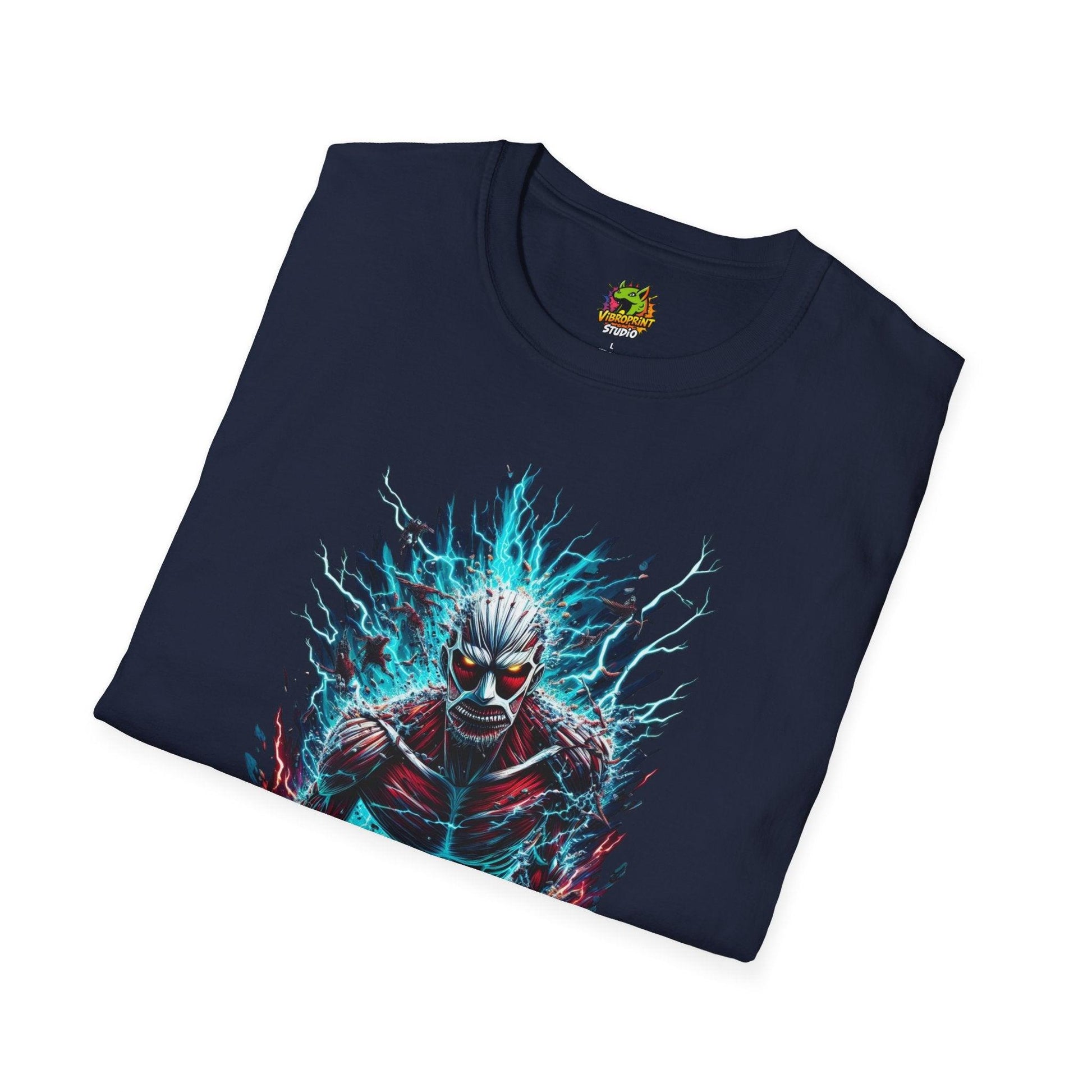 on - Eren Yeager Titan’s Determination Tee | Official Attack on Titan - custom-made. perfect gift idea. Order yours now and stand out with this exclusive piece!