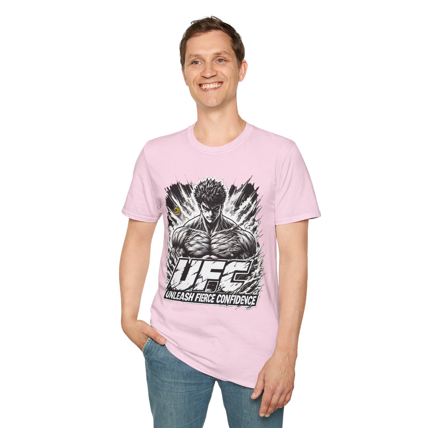 UFC T Shirt | Unleash Fierce Confidence | UFC Tee with Baki Anime T Shirt Motivation