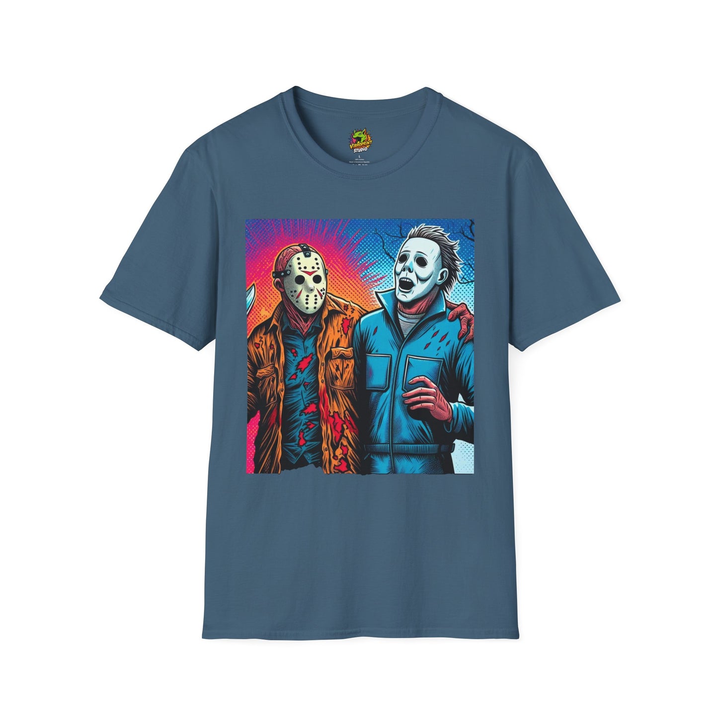 Vintage - Jason Voorhees & Michael Myers Shirt | Funny Vintage Halloween Tee - premium material. limited stock. Order yours now and stand out with this exclusive piece!