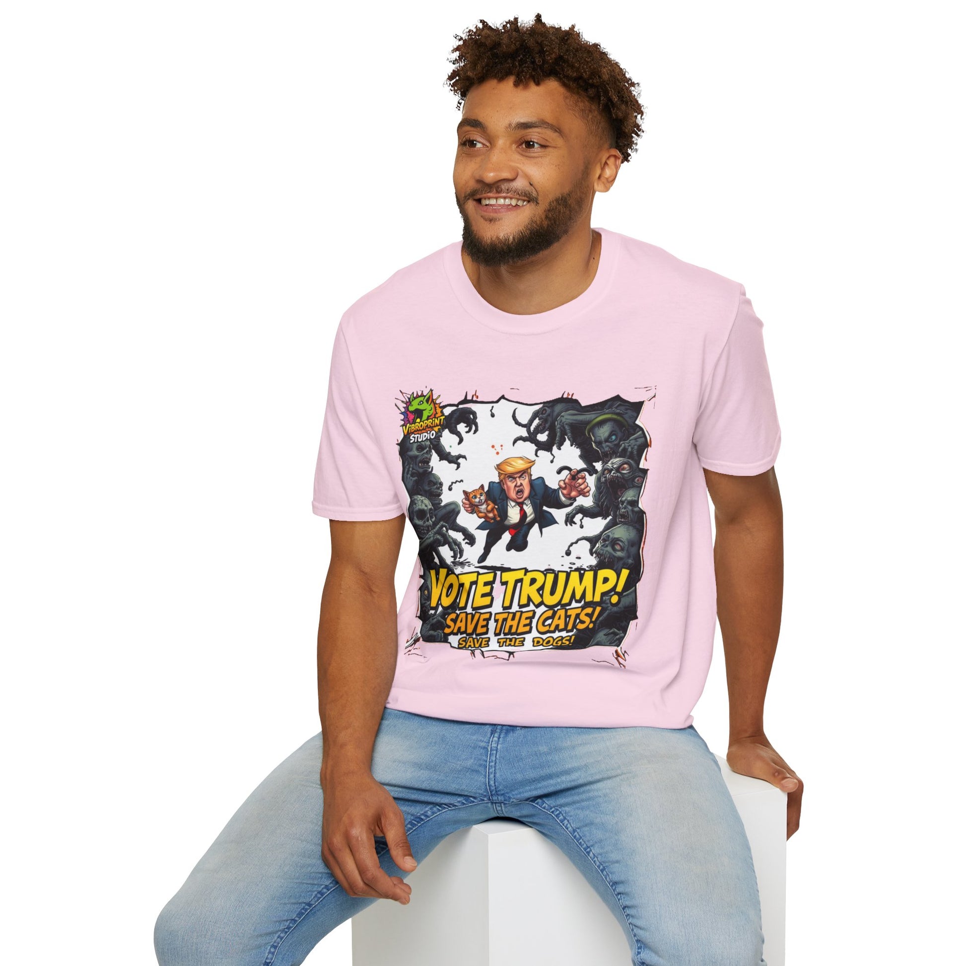 Graphic - They're Eating the Dogs Tee | Satire Trump Election Shirt | Funny Meme Graphic T-Shirt - premium material. limited stock. Order yours now and stand out with this exclusive piece!