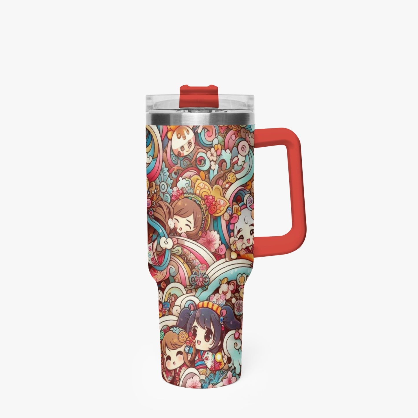 Comic - Stanley cup - Car Tumbler Cup 40oz, Anime & Retro Comic Book Style Insulated Mug, Colorful Superhero Design - premium material. perfect gift idea. Order yours now and stand out with this exclusive piece!