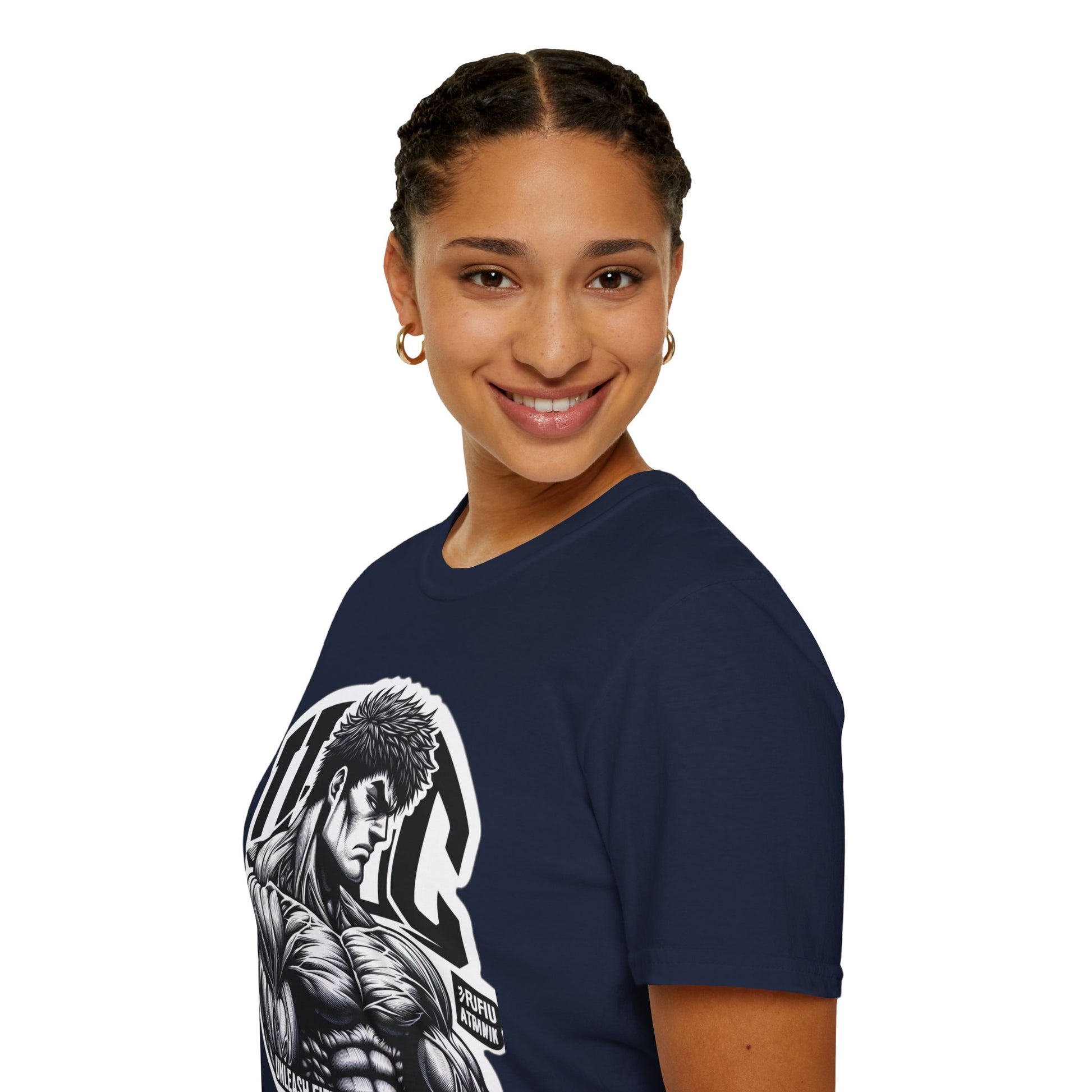 product - UFC T Shirt | Unleash Fierce Confidence | UFC Tee with Baki Anime T Shirt Inspiration - custom-made. limited stock. Order yours now and stand out with this exclusive piece!