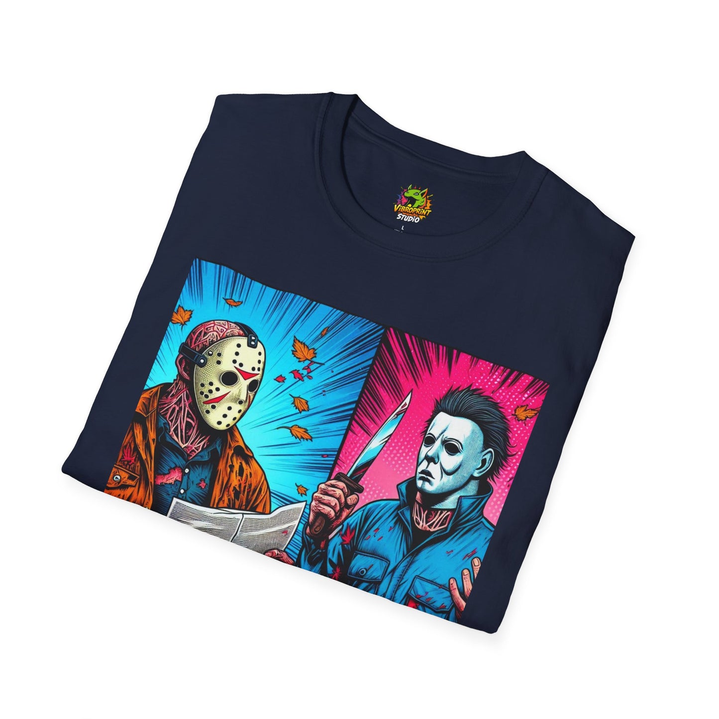 product - Michael Myers Vintage Tee | Jason Voorhees Funny Halloween Picnic Shirt - custom-made. perfect gift idea. Order yours now and stand out with this exclusive piece!