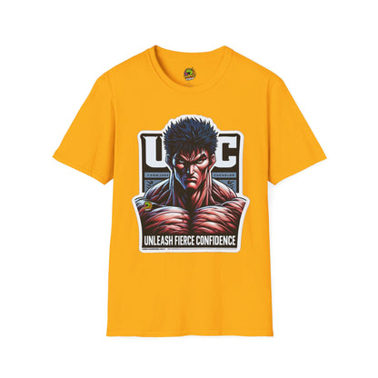 Anime - UFC T Shirt | Unleash Fierce Confidence | UFC Tee with Baki Anime Strength - premium material. perfect gift idea. Order yours now and stand out with this exclusive piece!