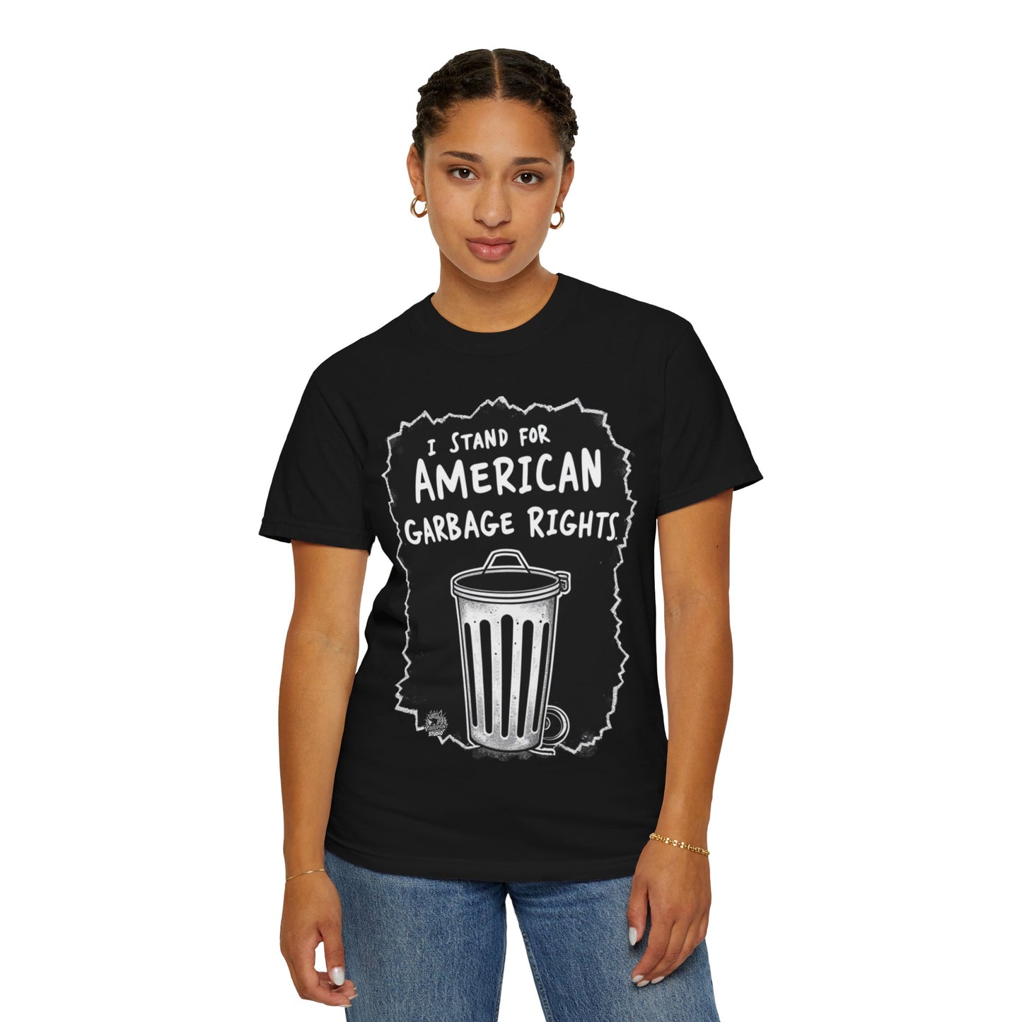 Proudly - Garbage Rights T-Shirt - Patriotic Trump Election Campaign Tee, Stand Proudly with Humor and American Spirit - premium material. limited stock. Order yours now and stand out with this exclusive piece!