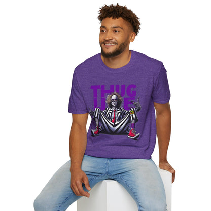 Halloween - Beetlejuice Shirt | Thug Life Halloween Tee | Classic Beetlejuice Graphic T-Shirt for Fans - custom-made. limited stock. Order yours now and stand out with this exclusive piece!