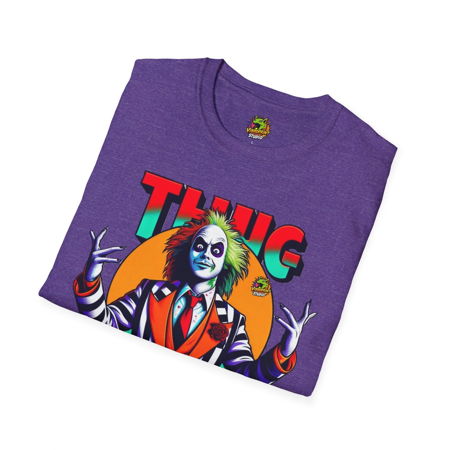 | - Beetlejuice Shirt | Thug Life Halloween T-Shirt | Creepy Beetlejuice Graphic Tee - custom-made. limited stock. Order yours now and stand out with this exclusive piece!