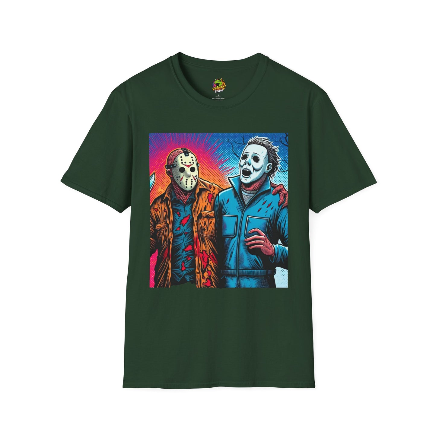 Voorhees - Jason Voorhees & Michael Myers Shirt | Funny Vintage Halloween Tee - custom-made. perfect gift idea. Order yours now and stand out with this exclusive piece!