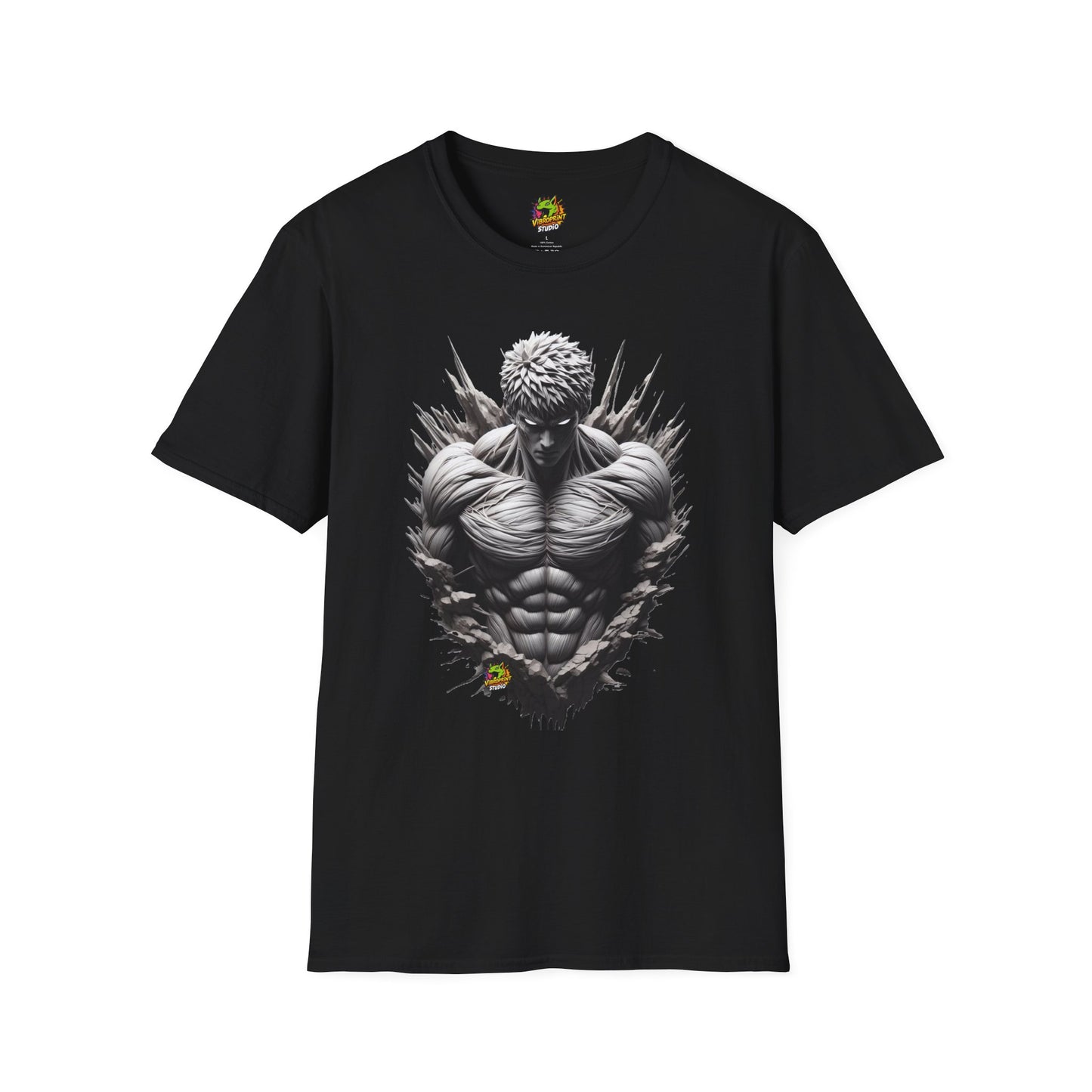 UFC T Shirt | Unleash Fierce Confidence | Motivational UFC Tee with Baki Anime Strength for Gym Lovers - High Quality Image