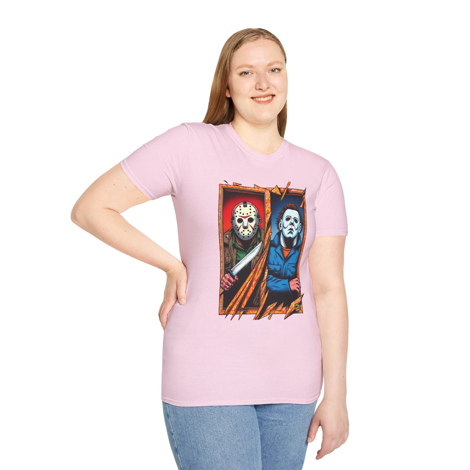 product - Michael Myers Vintage Tee | Jason Voorhees Funny Picnic Scene - premium material. perfect gift idea. Order yours now and stand out with this exclusive piece!