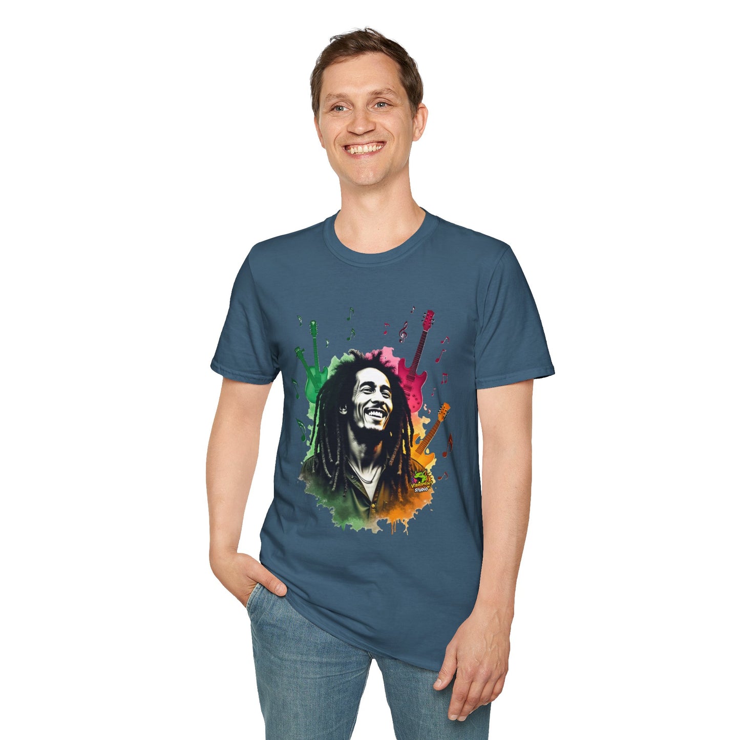 Bob Marley T-Shirt - Reggae Icon - VibroPrint Studio