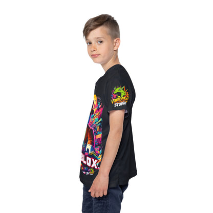 Front View - Roblox Graphic Tee for Kids