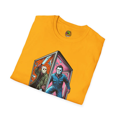 Tee - Jason & Michael Myers Funny Halloween Shirt | Vintage Horror Tee - premium material. perfect gift idea. Order yours now and stand out with this exclusive piece!