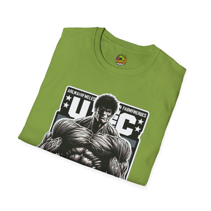 UFC T Shirt | Unleash Fierce Confidence | UFC Tee with Baki Anime Strength for Fitness Enthusiasts