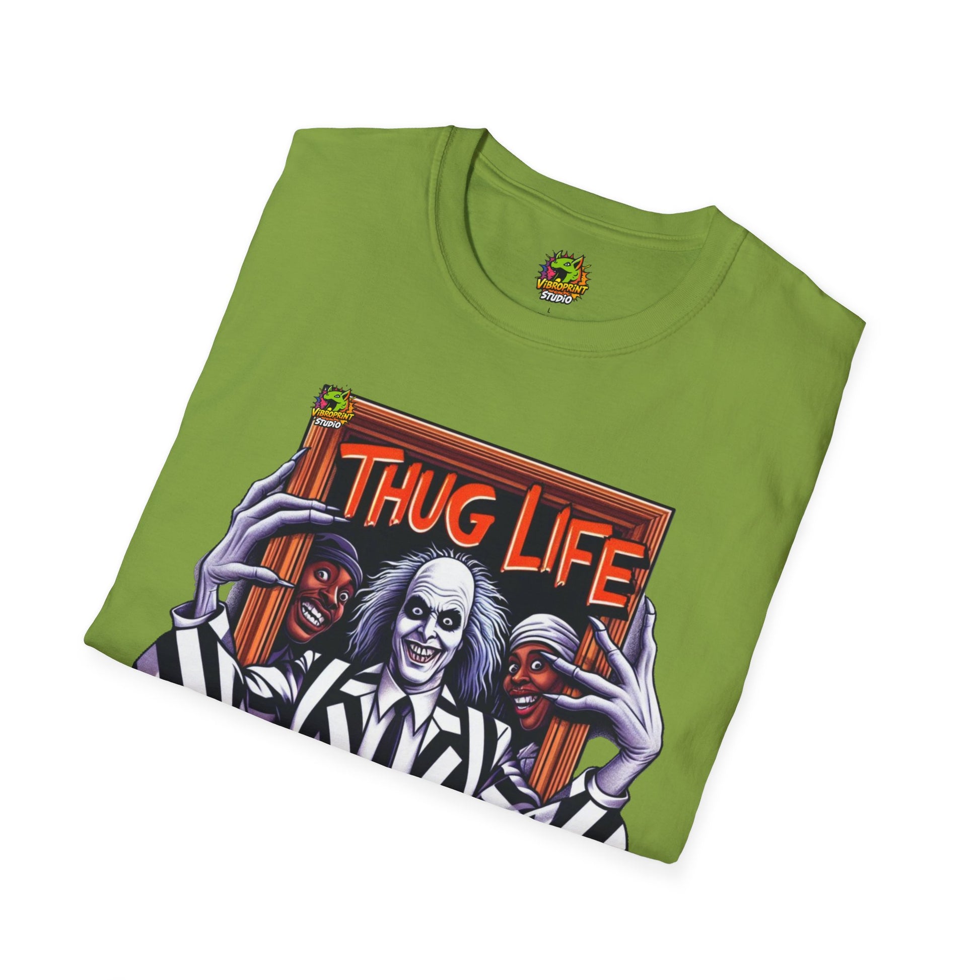 | - Beetlejuice Shirt | Thug Life Graphic Tee | Funny Halloween Beetlejuice T-Shirt - premium material. limited stock. Order yours now and stand out with this exclusive piece!