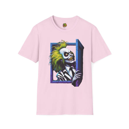 Inspired - Beetlejuice Shirt | Halloween Classic Movie Tee | Beetlejuice Inspired Graphic T-Shirt | Spooky Gift Idea - premium material. limited stock. Order yours now and stand out with this exclusive piece!