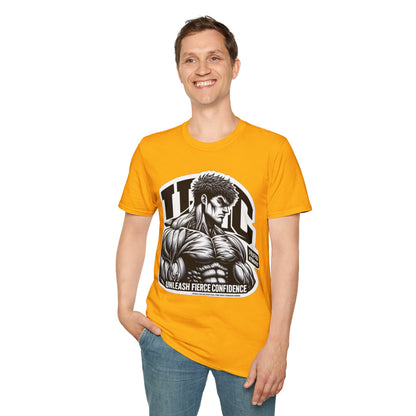 product - UFC T Shirt | Unleash Fierce Confidence | UFC Tee with Baki Anime T Shirt Inspiration - custom-made. perfect gift idea. Order yours now and stand out with this exclusive piece!