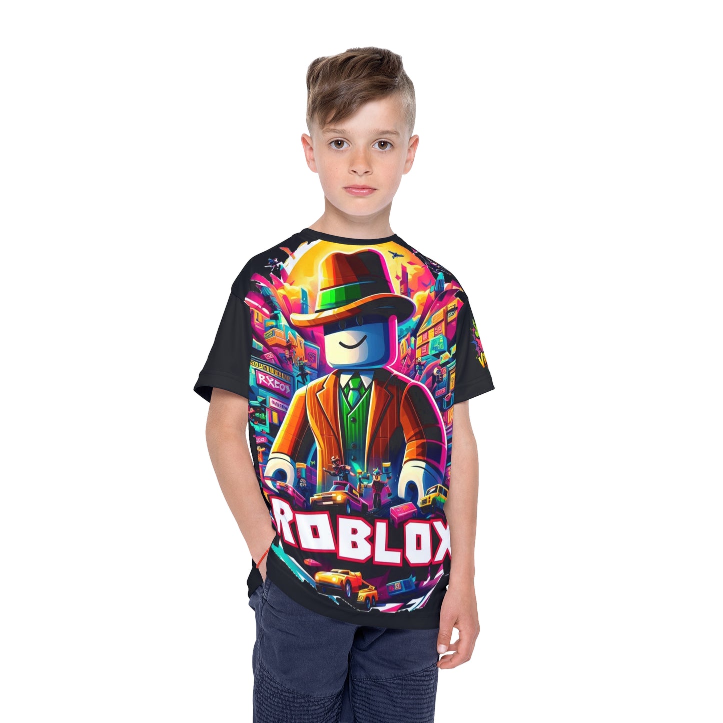 Blue Roblox T-Shirt Kids