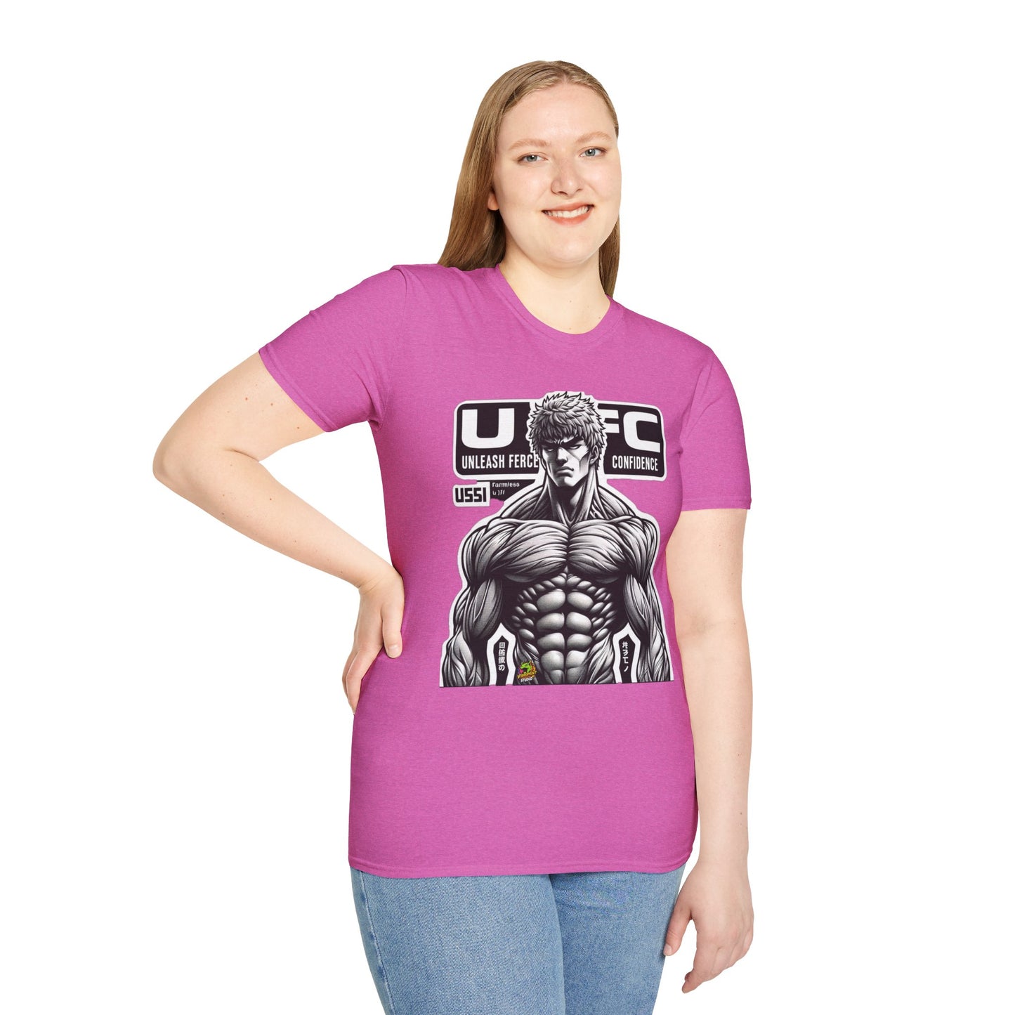 Fierce - UFC T Shirt | Unleash Fierce Confidence | UFC Tee Inspired by Baki Anime T Shirt for Fitness Lovers - custom-made. perfect gift idea. Order yours now and stand out with this exclusive piece!