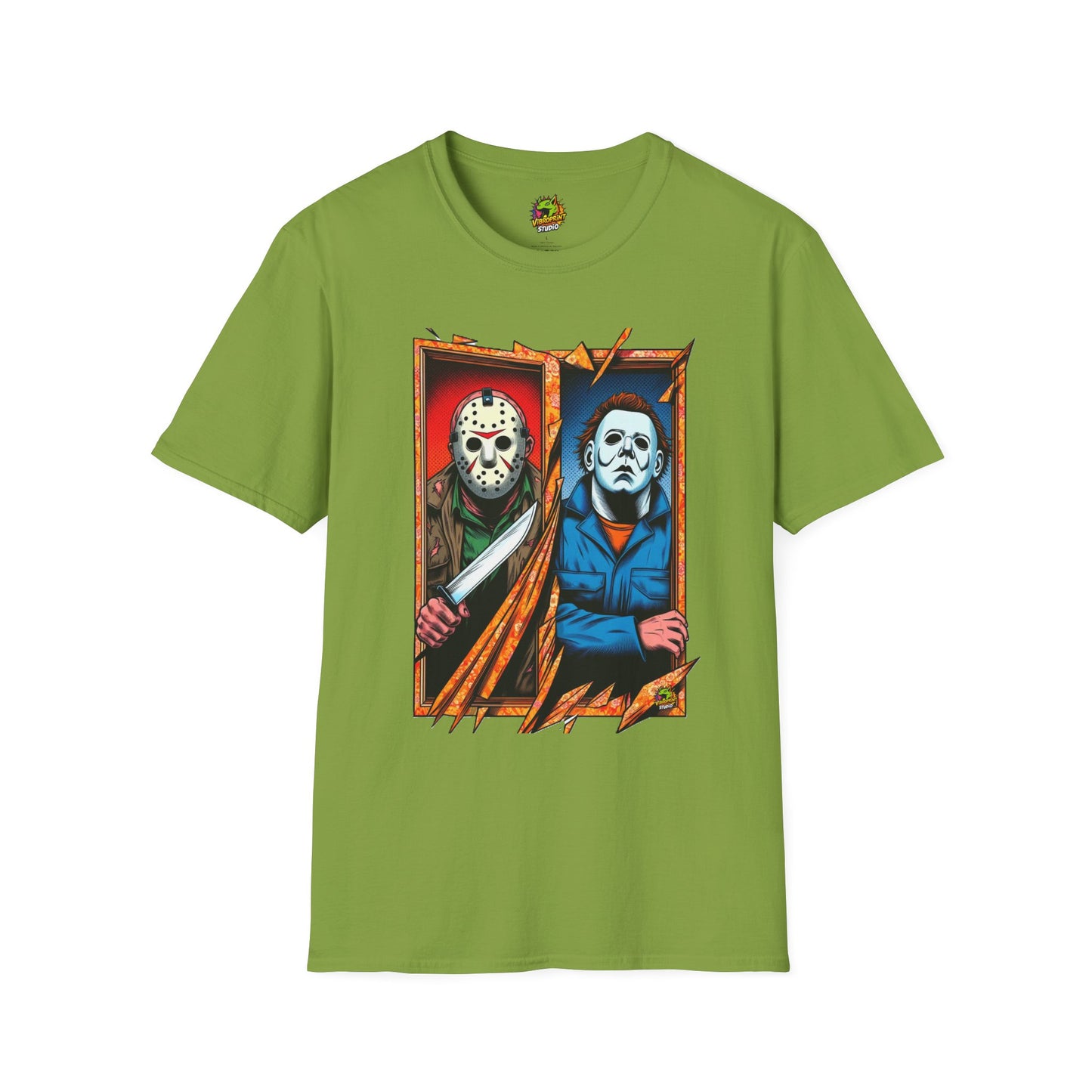 product - Michael Myers Vintage Tee | Jason Voorhees Funny Picnic Scene - custom-made. limited stock. Order yours now and stand out with this exclusive piece!