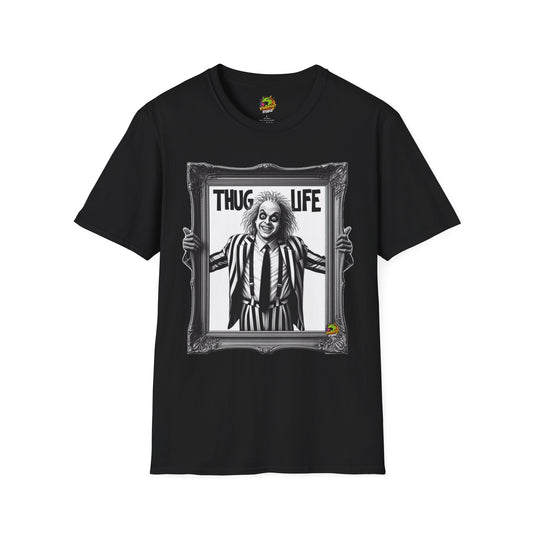 Beetlejuice Shirt | Funny Thug Life Halloween Tee | Beetlejuice Graphic T-Shirt for Halloween - High Quality Image