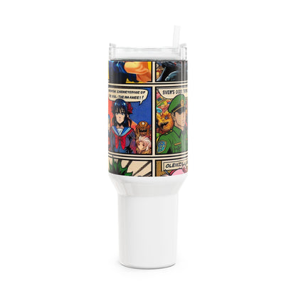 Stanley Tumbler | Geek and Anime Themed Drinkware for Gamers | Colorful Cartoon Tumbler - High Quality Image