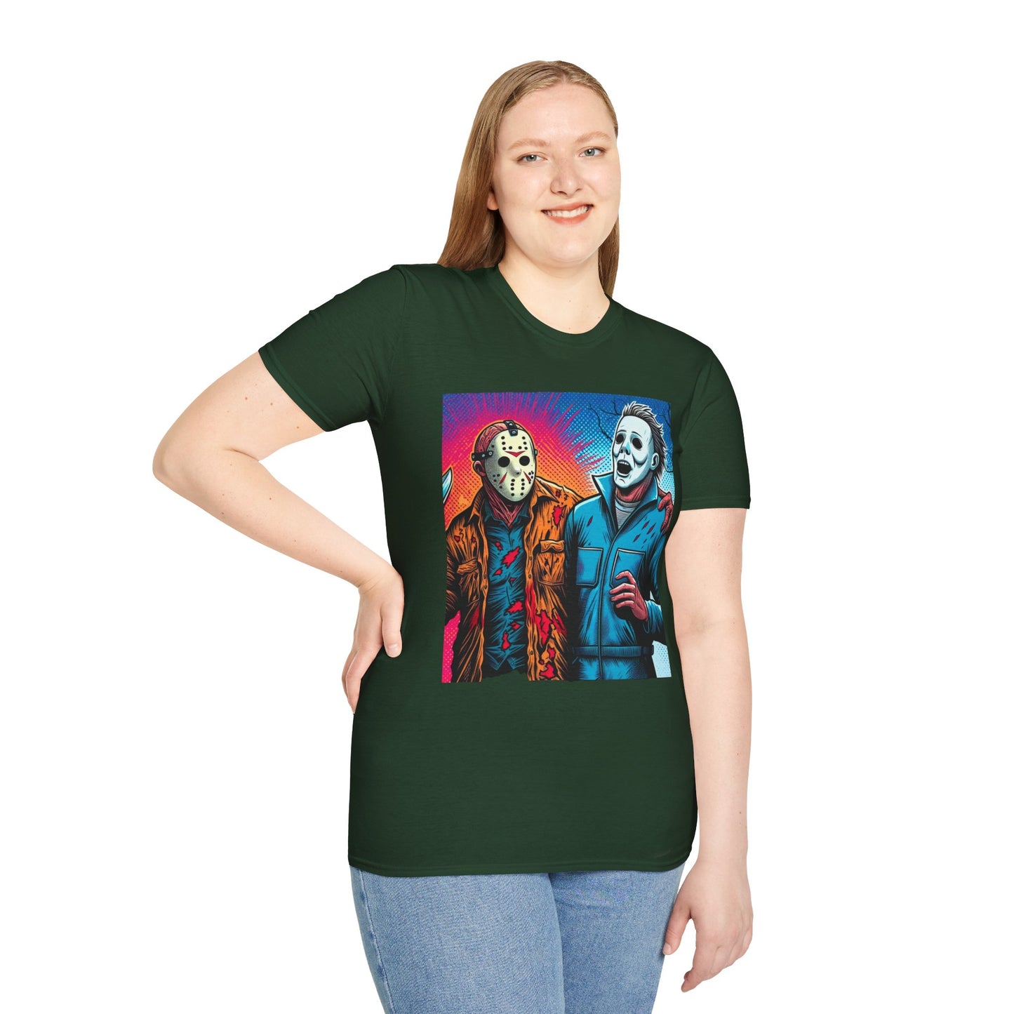 Jason Voorhees & Michael Myers Shirt | Funny Vintage Halloween Tee