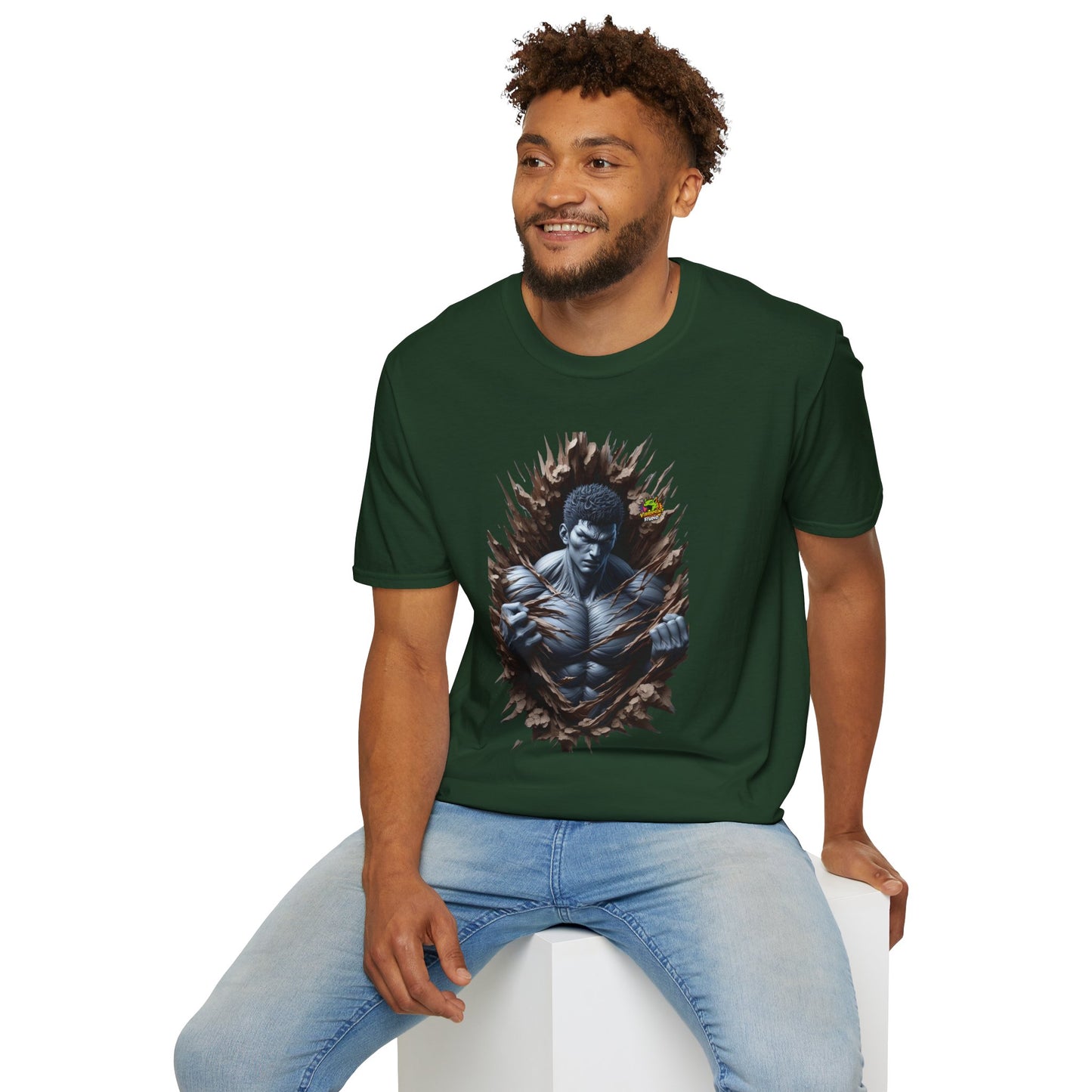 UFC T Shirt | Unleash Fierce Confidence | Motivational UFC Tee with Baki Anime T Shirt Elements