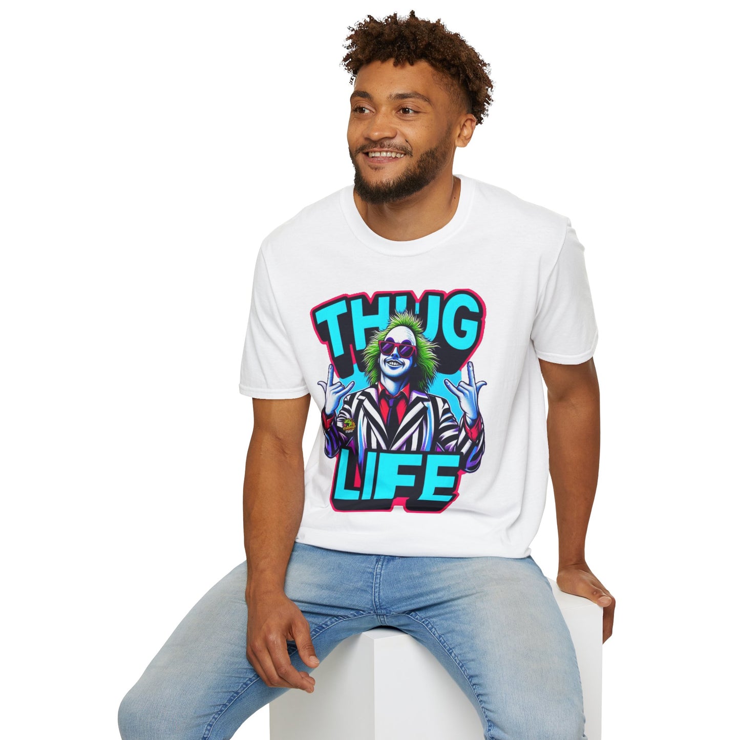 Beetlejuice - Beetlejuice Shirt | Thug Life Halloween Graphic Tee | Spooky Beetlejuice T-Shirt - custom-made. perfect gift idea. Order yours now and stand out with this exclusive piece!